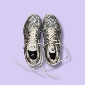 Nike Women's Text Print Sneakers in Black and White